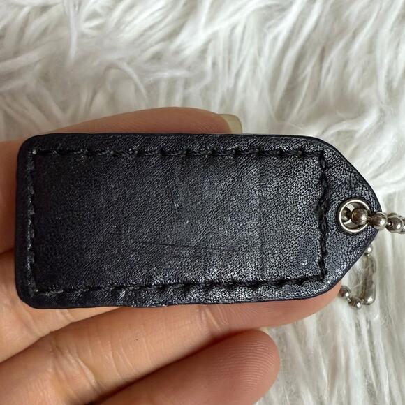 1.5" y2k COACH Vintage Fob Bag Charm Hang tag Hangtag - Picture 2 of 2